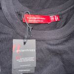 n:philanthropy NWT  Vancouver Short Sleeve Ruched Side Black T-Shirt Photo 3