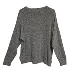 Athleta Gray Marled Long Sleeve Crew Neck Relaxed Fit Sweatshirt Top Women's L Photo 6