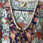 Anthropologie  Floral Patchwork Midi Dress - Yellow, Blue, Red Photo 3