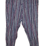 Harmony & Havoc  Striped‎ Linen blend Pants Blue Red White Medium Photo 0