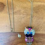 Betsey Johnson  Enchanted Woodland Forest Owl Pendant Necklace Photo 3