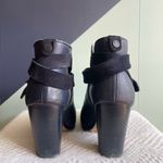 Rag and Bone navy leather harrow stacked heel ankle boots 37.5 Photo 3
