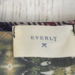 Everly ‎ Dress Medium Multi Print Shift Knee Length Sheer Tribal Geometric Boho Photo 3