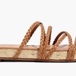 Madewell  The Kathryn Espadrille Slide Sandal in Leather NWT Photo 2