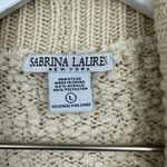 Vintage Style Cream Sweater Cardigan Size Large Boho Fall Cozy Soft Baggy Photo 6