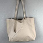 Lucky Brand Jaid Shoulder Tote Bag Purse Shopper Stucco Ivory Pebbled Leather Photo 0