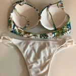Recco Size Large Underwire Brazilian Floral Bikini Set. New with Tags. Blue Photo 3