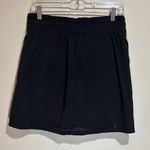 Athleta NEW TALL Baja Skort Black Lasercut Athletic Skirt Built-in Shorts 6T Photo 7