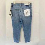 RE/DONE NWT Redone 90s high rise ankle crop Jeans light wash size 27 Photo 2