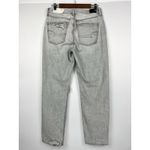 American Eagle NEW 8 Ripped '90s Straight High Waist Jean Gray Wash Photo 8