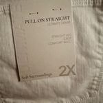 Soft Surroundings  The Ultimate Denim Pull On Straight Crop Comfort Waist Jeans Photo 8