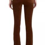 L’Agence Stevie High Rise Straight Leg Velvet Jeans Fawn Brown Size 34 Photo 3