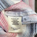 Anthropologie  Large Cloth & Stone Blue Pink White Striped Sleeveless Mini Dress Photo 14