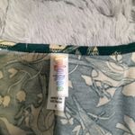 LuLaRoe Linnae Bird Print Long Sleeve Tunic Top - Green and Cream Photo 5