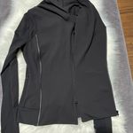 Lululemon New Bhakti Yoga Jacket Luon Pique Black Dark Slate Photo 14
