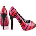 New Abbey dawn zip it peep toe plattorm Pink Size 5 Photo 0