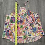 The Impeccable Pig  Crop Top Tank Women’s Size Medium Paisley Neon Racerback Boho Photo 7
