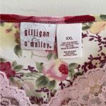 Vintage Y2K Gilligan & O'Malley Floral Satin Slip Dress Lace Trim Size XXL NWT Pink Photo 4