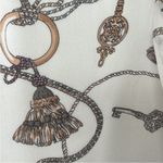 White House | Black Market EUC Rope and Tassel Print Blouse Photo 5