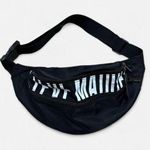Steve Madden Black White Letter Graphic Fanny Pack Sling Purse Belt Waist Bag Photo 0