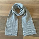 ZARA Pearl Knit Scarf Gray Photo 0