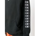 Balenciaga BB-Embroidered Oversized Hoodie in Black Large New Unisex Sweatshirt Photo 2