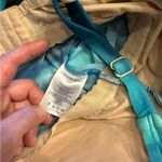 Lands' End Teal and Beige Adjustable Strap Top Photo 3