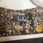 Lulus Black And Yellow Wrap Dress Photo 3