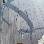 Handmade Y2K Punk Cross pendant PU leather necklace , Gothic Grunge Photo 7