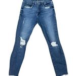Good American  High Rise Destroyed Distressed Cut Off Women's Denim Blue Jeans 12 Photo 0