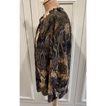 Fig & Flower Paisley Blouse Fall Colors Popover Boho Colorful Peasant Size 2X Photo 4