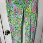 Lilly Pulitzer  Kelly Skinny Ankle Pants Coconut Jungle Size 0 Photo 0
