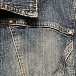 A.M.I. Jean Jacket Womens Small S Blue Denim With Rhinestones Size L Photo 4