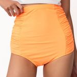 Coral Reef Large Neon Orange Lounger Top and Sun Baked Bottoms Swim Set NWOT Photo 2