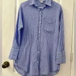 H&M  Linen Pinstripe Button Down Shirt(Size XS) Photo 2