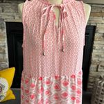 Pink Tie Neck Maxi Dress for Casual Resort Wear Size M Photo 4