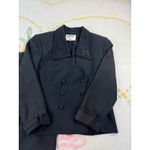 Kasper For ASL Black Double Breasted Blazer Skirt Suit Set Size 10 Photo 3