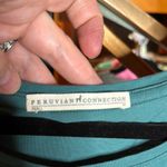 Peruvian Connection Peruvian ConnectionTeal Long Sleeve Women's Top Size Medium Photo 1