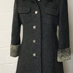 L.A.M.B. Vintage 1960 Wool And Curly Fur Coat  Size XS  Fully Lined, Union Made USA Photo 4