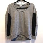 Splendid Lace Sleeve Hi-Low Sweatshirt Photo 0
