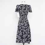 Calvin Klein Floral Print Scuba Crepe Midi Dress Photo 2