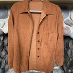 SheIn Brown Corduroy Button Jacket Photo 0