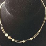 DKNY New  Gold & Crystal Disks & Links Necklace Photo 1
