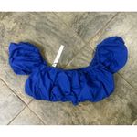 Susana Monaco NWT Puff Sleeve Crop Top in Nocturnal Sz Medium $158 Photo 4