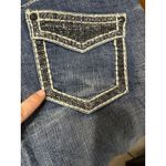 Rock & Roll Cowgirl Jeans Women 28x32 Rhinestones Y2K Thick Stitch Western Photo 9