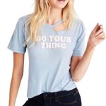 American Eagle Womens Outfitters Distressed Do Your Thing Graphic Tee Shirt - S Photo 0