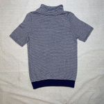 Anthropologie Moth  | Margate Pocket Pullover Navy & White Stripes | Small Photo 1