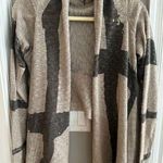 FATE. Duster Swearer Wrap Cardigan Dust Pink Grey Print Cropped Style Large Photo 0