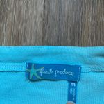 Fresh Produce Turquoise Pearl Snap Cotton Cardigan Medium Boho 2000s Indie Layer Photo 1