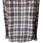 Ed Hardy Y2K  Red Black Plaid Jeweled Embroidered Buttondown Holiday Rodeo S Photo 6
